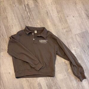 Sporty & Rich Brown Collared Sweater